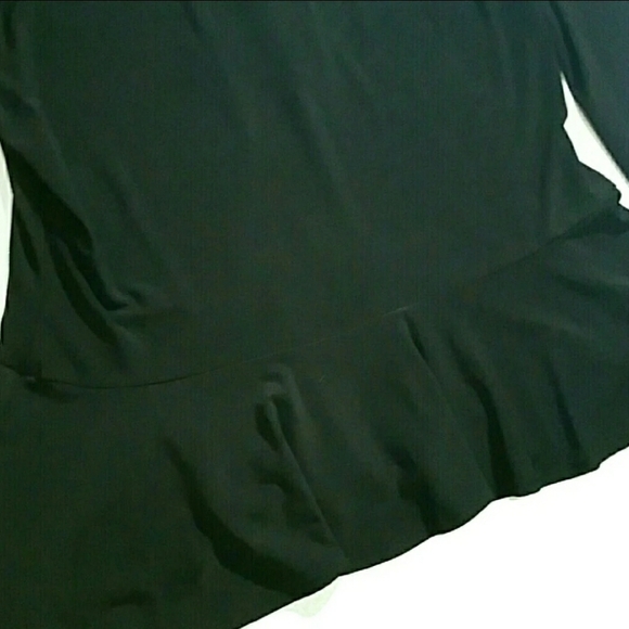 Adrienne Vittadini Small Jersey Peplum Top (B) - Picture 8 of 8